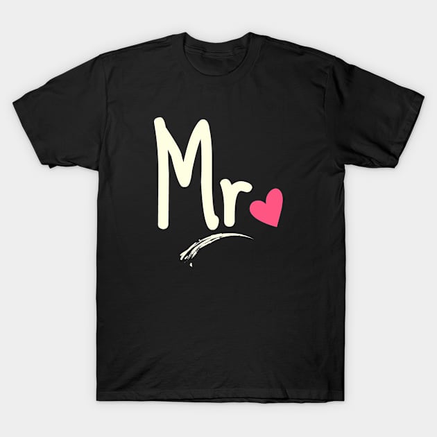 Mr The charming | Male Couple and Wedding Gift T-Shirt by TeeTees